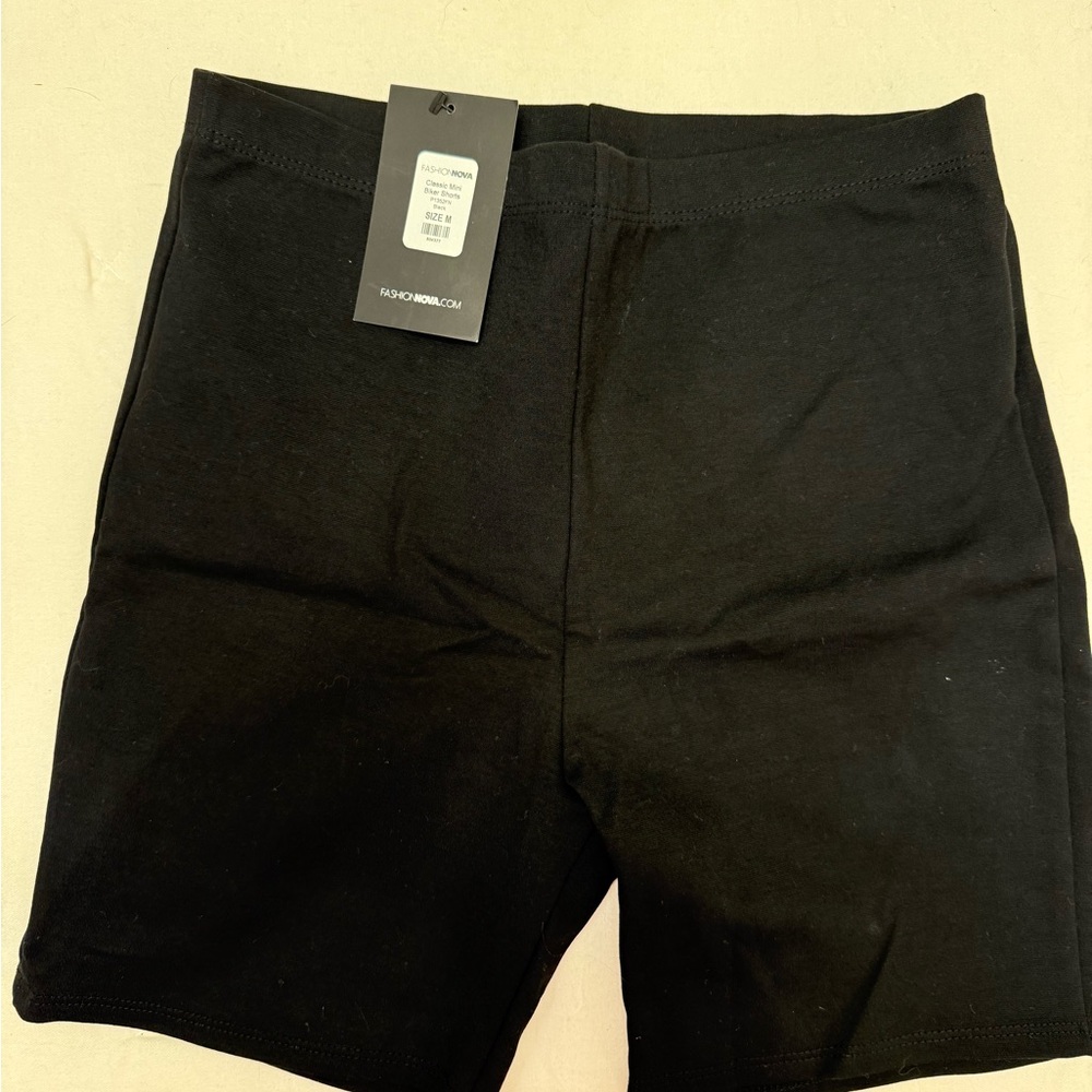 Fashion Nova Black Mini Biker Shorts